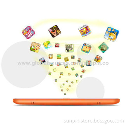 7-inch early education kids tablet PC 1024*600 TN with front/back camera 0.3/2.0mp Dual-core RK3168